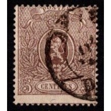 1866 - Belgien - AFA 22 - Frimærke - Våbentype - Stemplet.